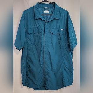 Columbia Omni Shade Shirt Button Up Shirt Men's Sz X Lg